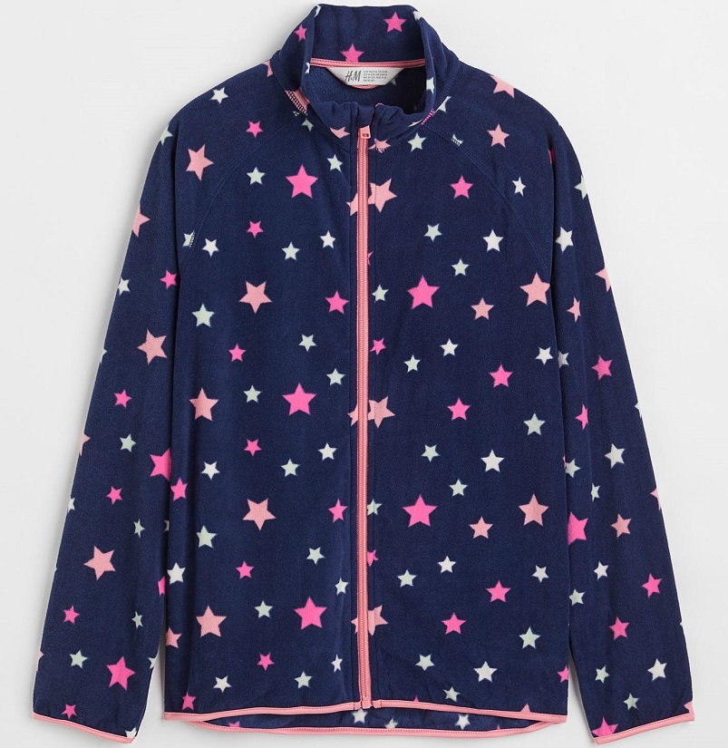 ☘️ HVĚZDIČKOVÁ MIKINA H&M fleecová vel. 170