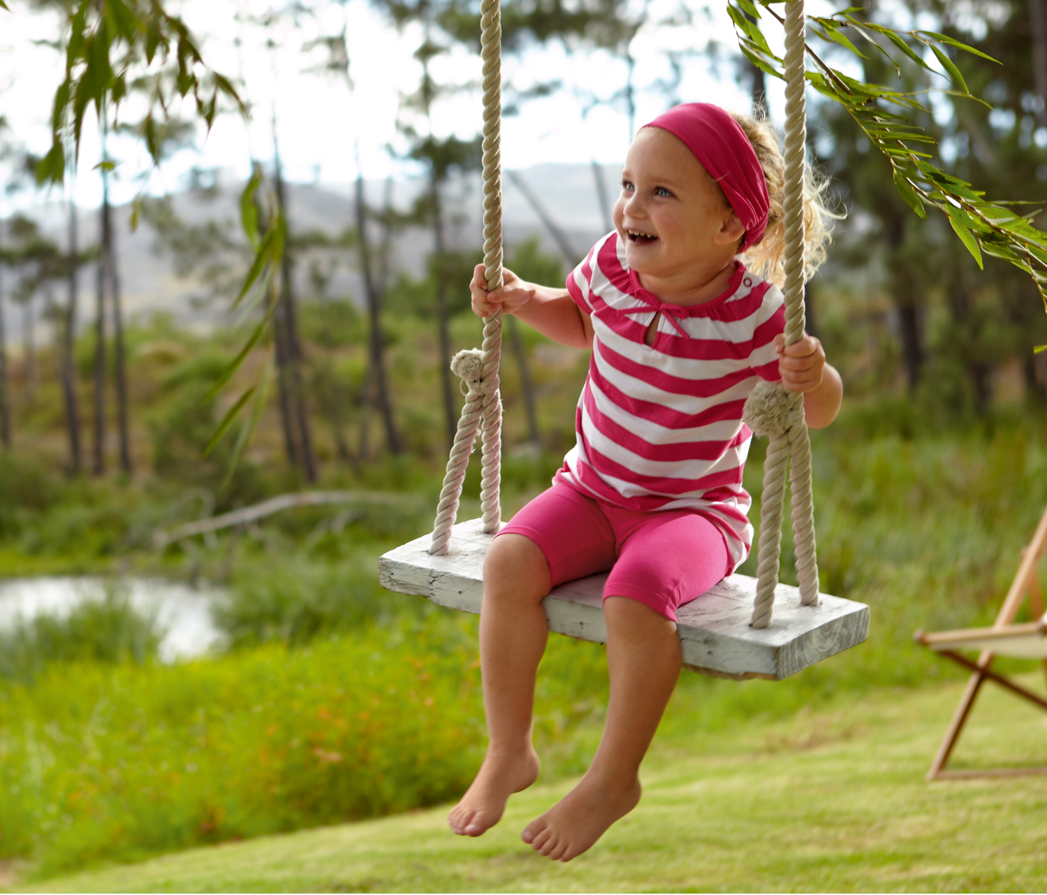 ☘️ DÍVČÍ KOMPLET Tchibo pruhovaná tunika + legíny + čelenka vel. 98/104