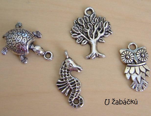 ☘️ KOVOVÝ PŘÍVĚSEK + kroužek > varianta ŽELVIČKA