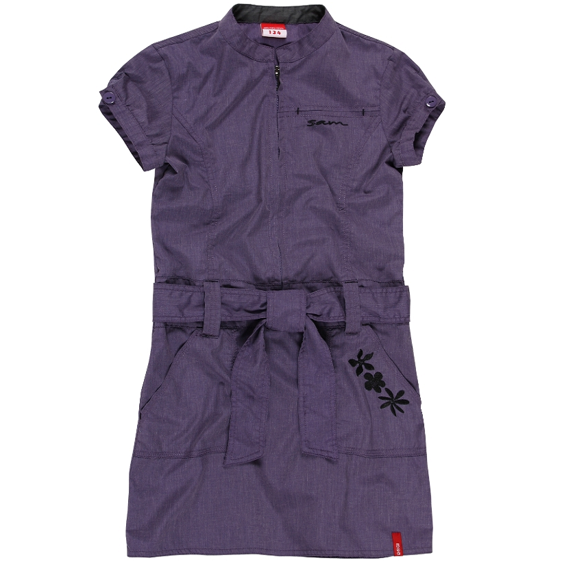 ☘️ Dívčí ŠATY SAM šatovka > varianta šedé-černé vel. 146