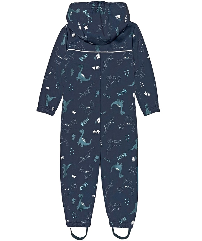 ☘️ Klučičí SOFTSHELLOVÁ KOMBINÉZA tmavý overal dinosauři vel. 122/128