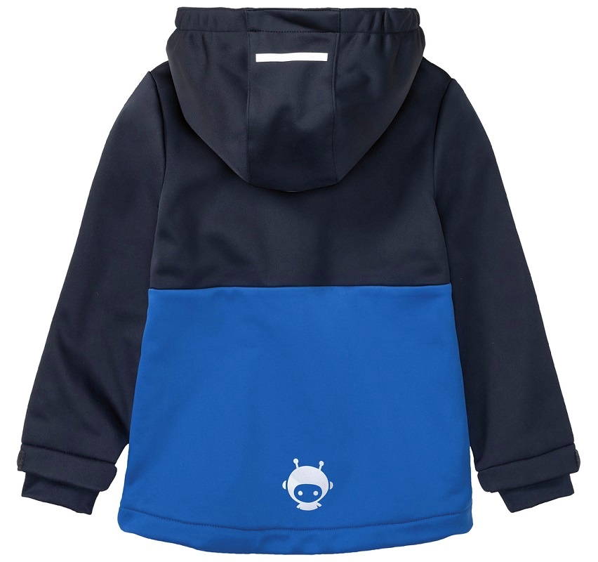 ☘️ Klučičí SOFTSHELLOVÁ BUNDA modrá s mimozemšťanem vel. 110/116