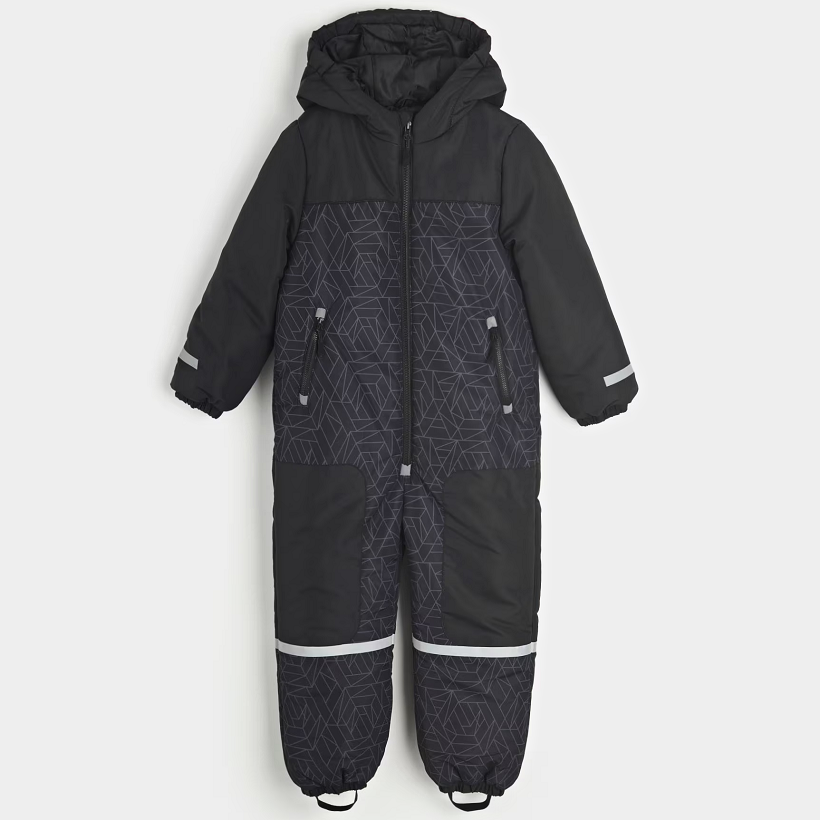 ☘️ Klučičí ČERNÁ KOMBINÉZA zimní overal vel. 122