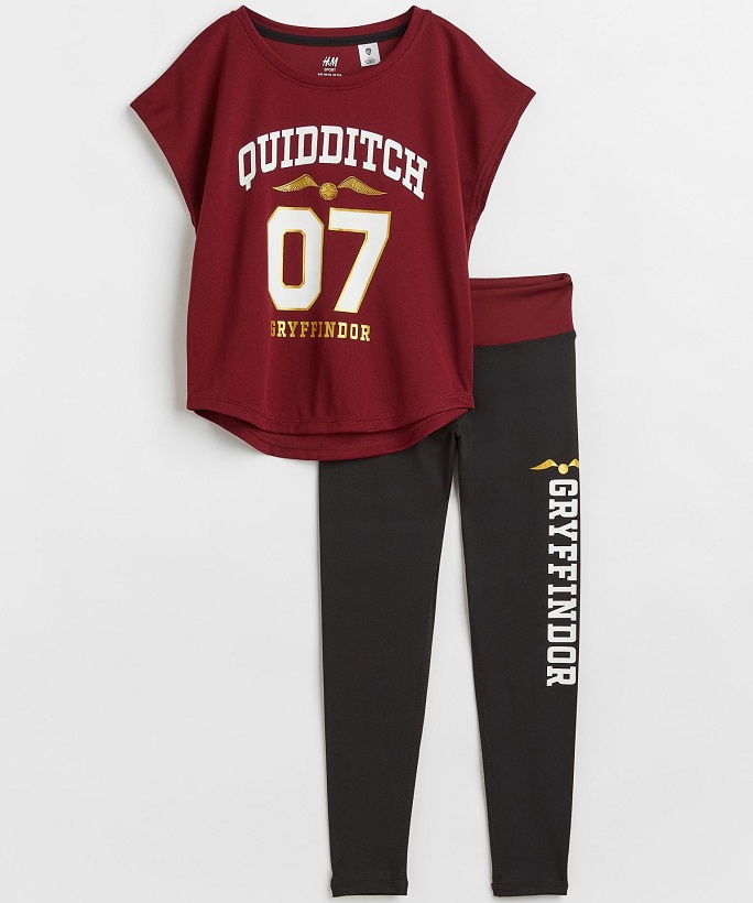 ☘️ Dívčí SPORTOVNÍ SET H&M Harry Potter tričko + legíny