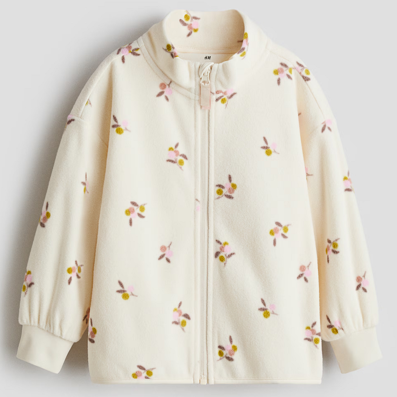 ☘️ Fleecová MIKINA H&M Berries světlá