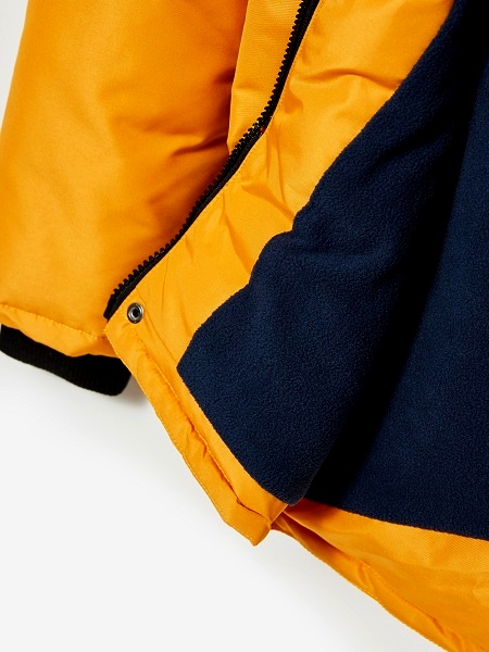 ☘️ Hořčicová ZIMNÍ PARKA s kapucí s kožíškem vel. 152