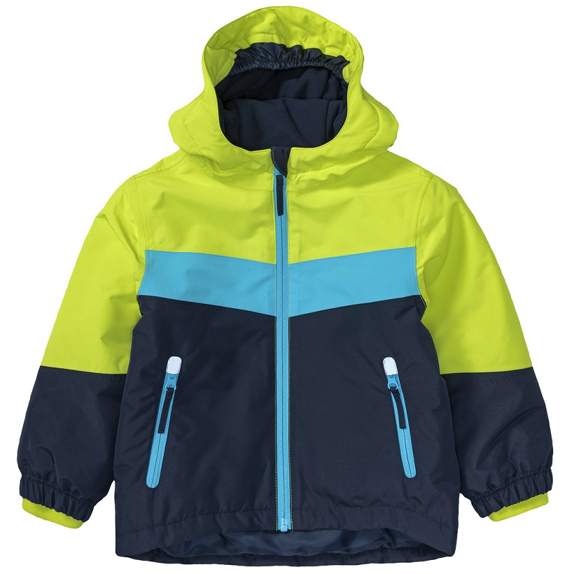 ☘️ Klučičí LYŽAŘSKÝ SET zimní bunda + fosforové oteplováky vel. 110/116