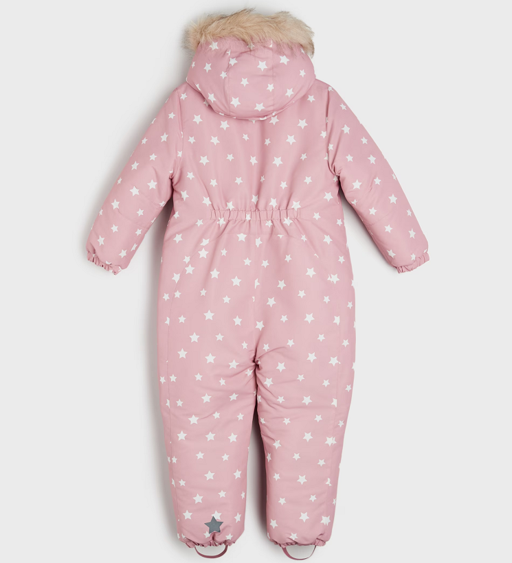 ☘️ Dívčí HVĚZDIČKOVÁ KOMBINÉZA zimní overal světlý vel. 116