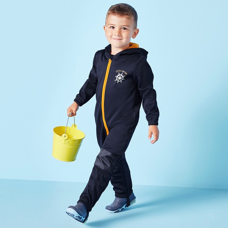 ☘️ Dětská SOFTSHELLOVÁ KOMBINÉZA overal s kormidlem námořnický vel. 86/92