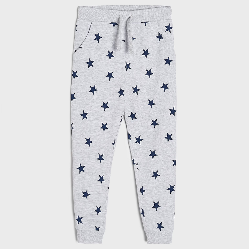 ☘️ 3-pack TEPLÁKY HVĚZDIČKY tmavé + modré + šedé vel. 134