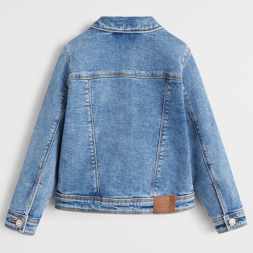 ☘️ Dívčí DŽÍNOVÁ BUNDA Mango světlá vel. 140