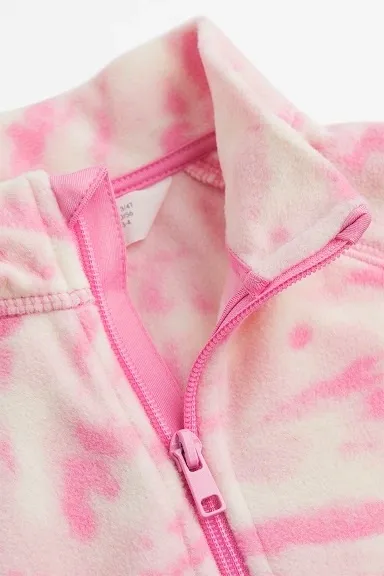 ☘️ Fleecová BATIKOVANÁ MIKINA H&M na zip