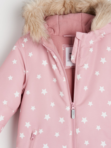 ☘️ Dívčí HVĚZDIČKOVÁ KOMBINÉZA zimní overal světlý vel. 116