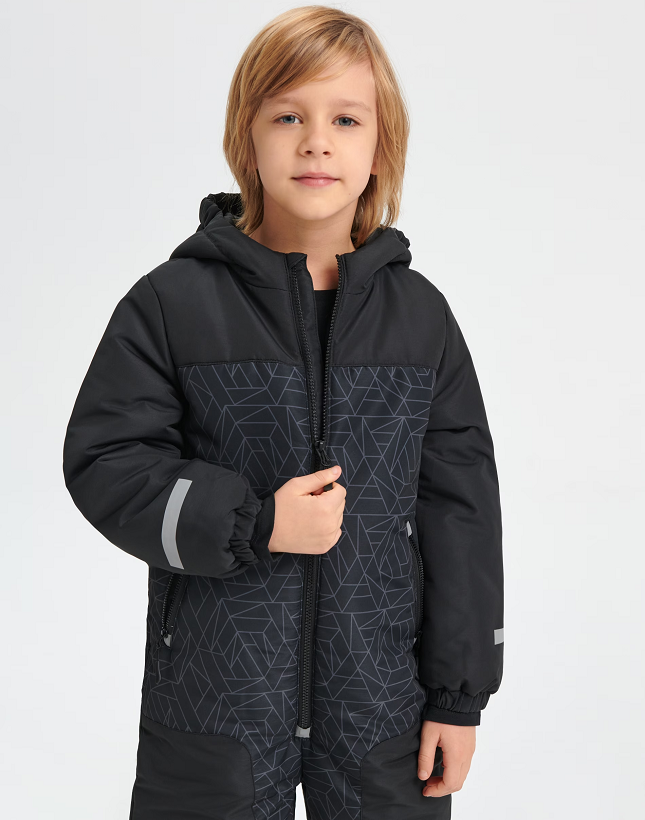 ☘️ Klučičí ČERNÁ KOMBINÉZA zimní overal vel. 122