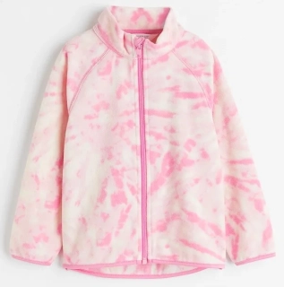 ☘️ Fleecová BATIKOVANÁ MIKINA H&M na zip