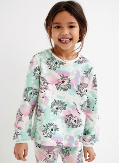 ☘️ Dívčí MIKINA S JEDNOROŽCI H&M bavlněná vel. 134/140