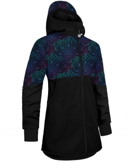 ☘️ Dívčí SOFTSHELLOVÝ KABÁT Unuo MANDALA s fleecem