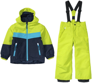 ☘️ Klučičí LYŽAŘSKÝ SET zimní bunda + fosforové oteplováky