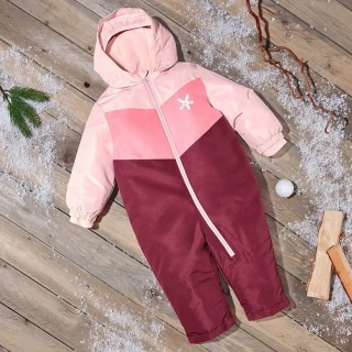 ☘️ Holčičí ZIMNÍ KOMBINÉZA růžový / vínový overal