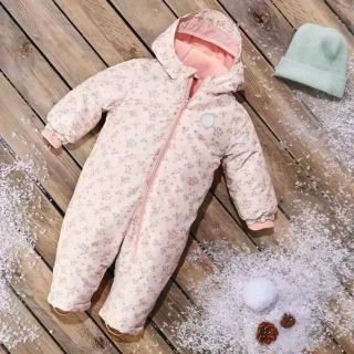 ☘️ Holčičí ZIMNÍ KOMBINÉZA kytičkovaná vel. 80