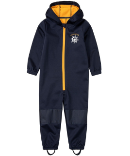 ☘️ Dětská SOFTSHELLOVÁ KOMBINÉZA overal s kormidlem námořnický