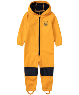 ☘️ Dětská SOFTSHELLOVÁ KOMBINÉZA overal s kormidlem žloutkový