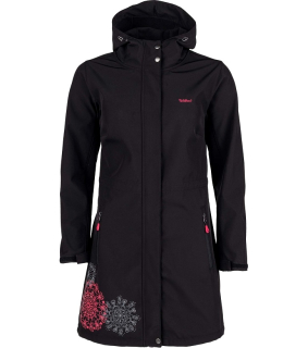 ☘️ Dámský SOFTSHELLOVÝ KABÁT černý s kapucí vel. XL