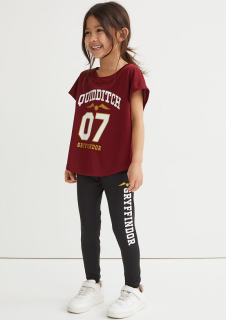 ☘️ Dívčí SPORTOVNÍ SET H&M Harry Potter tričko + legíny