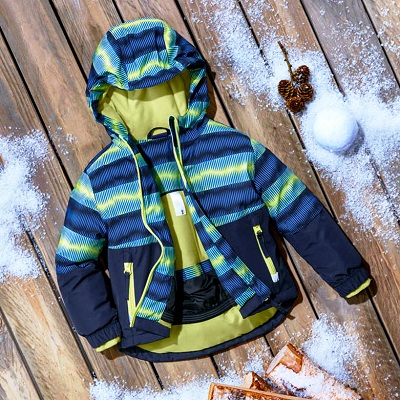 Klučičí lyžařská bunda Lupilu ❄ krásně barevná zimní bunda pro kluky má sněžný pás i kapsičku na skipas ❄ skladem v našem eshopu U ŽABÁČKŮ